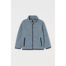 Fleece jacket H&M, Color: Blue, Size: 4-6 лет
